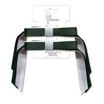 Sophie Bow Twin Pack Teal/White-Mad About Bows