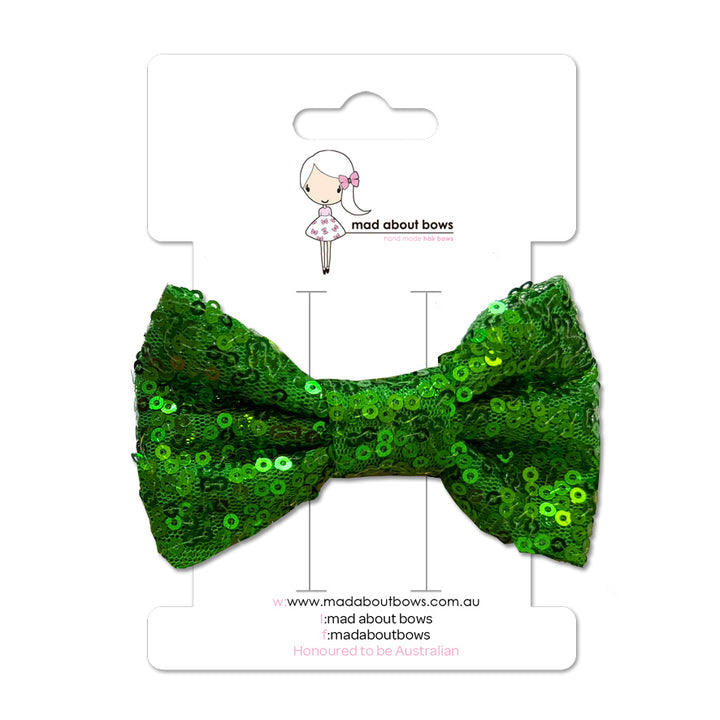 Sparkle Bow Green-Mad About Bows