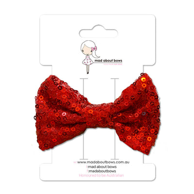 Sparkle Bow Red-Mad About Bows