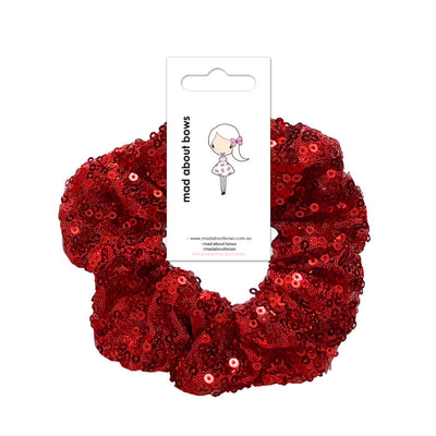 Sparkle Scrunchie Red-Mad About Bows