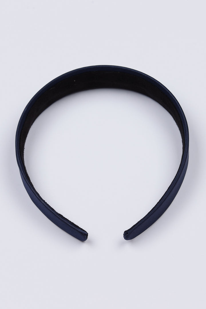 Satin Headbands Navy Wide 3cm-Mad About Bows