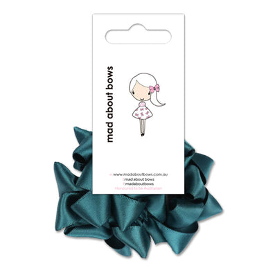 Twisted Scrunchies Teal-Mad About Bows