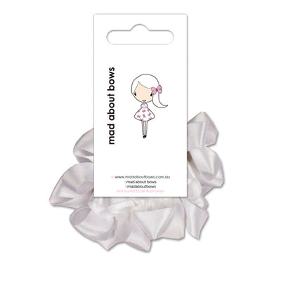 Twisted Scrunchies White-Mad About Bows
