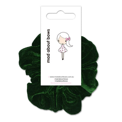 Velvet Scrunchies Teal-Mad About Bows