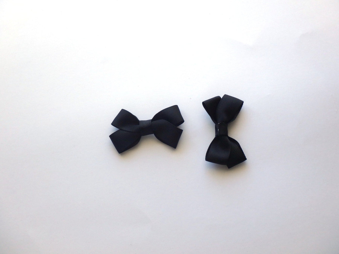 Mini Bow Clip Pair Black-Mad About Bows