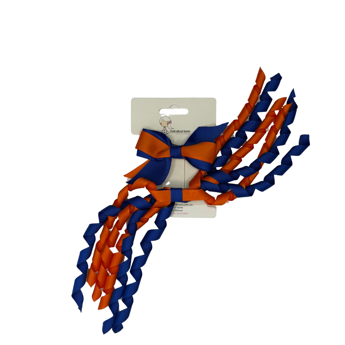 Mini Pinwheel & Korker Pack Cobalt/Orange-Mad About Bows
